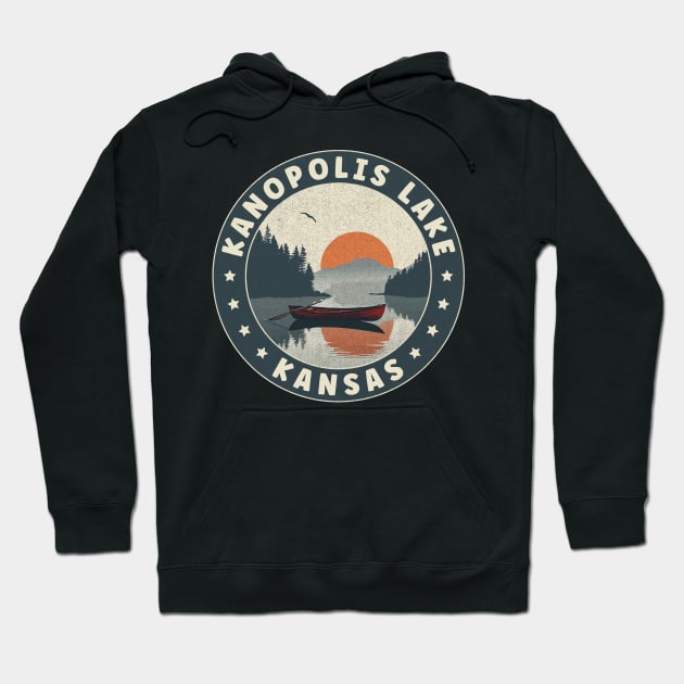 Kanopolis Lake Kansas Sunset Hoodie by turtlestart